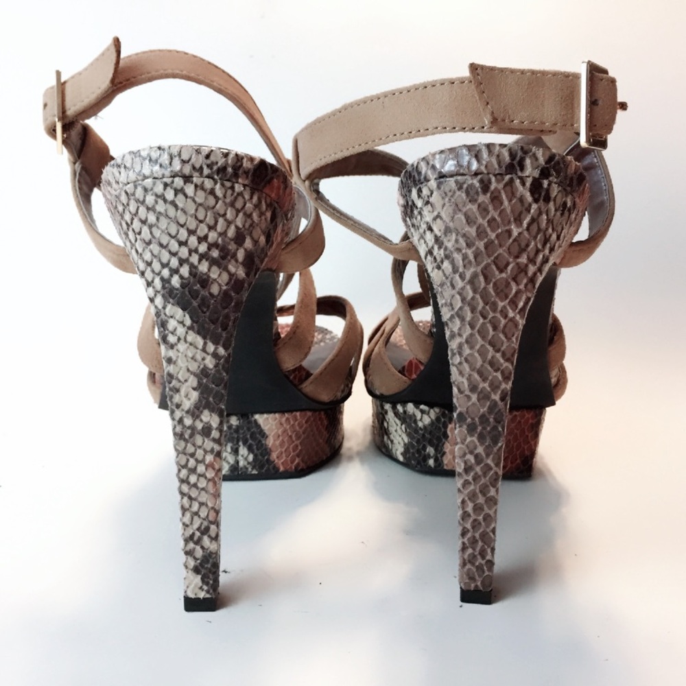 Calvin Klein Kamille Python Platform Stilettos - image 3
